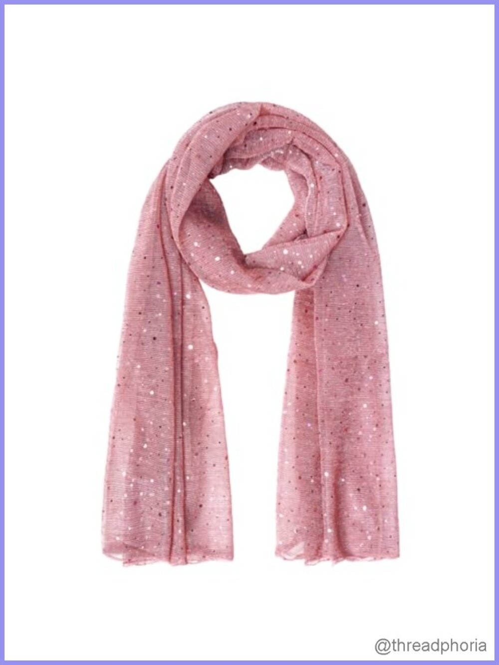 Sequin Sheer Head Scarf Square Wrap Hijab Sparkly Bandana